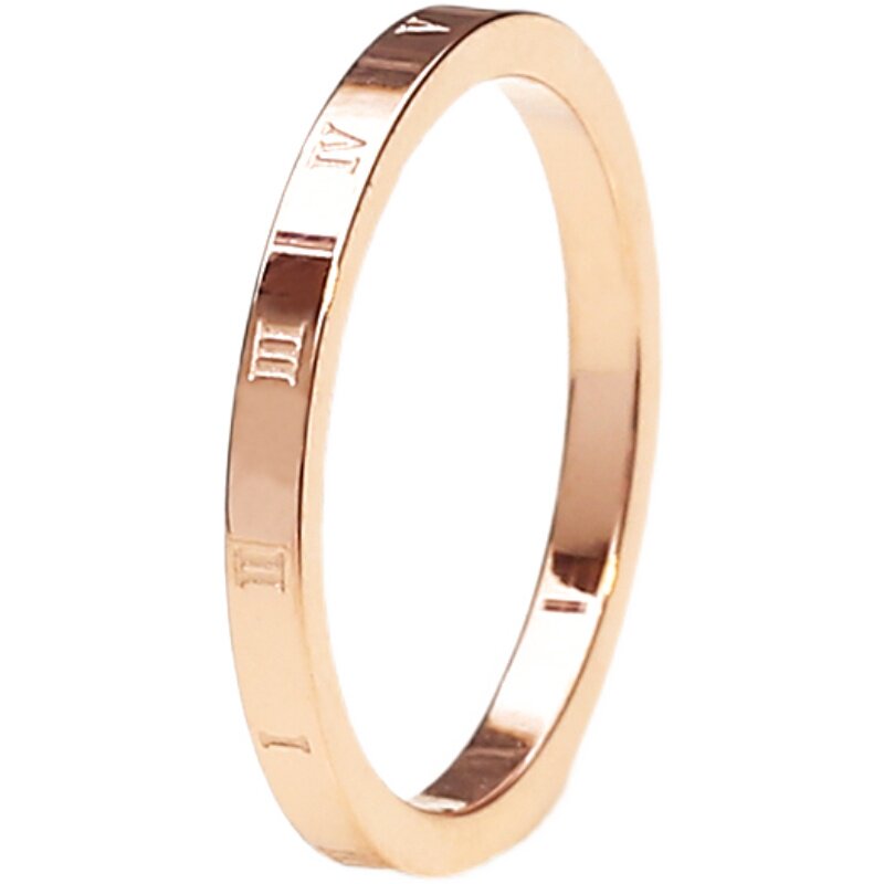 Affordable Luxury Titanium Steel Ring with Diamond Accents