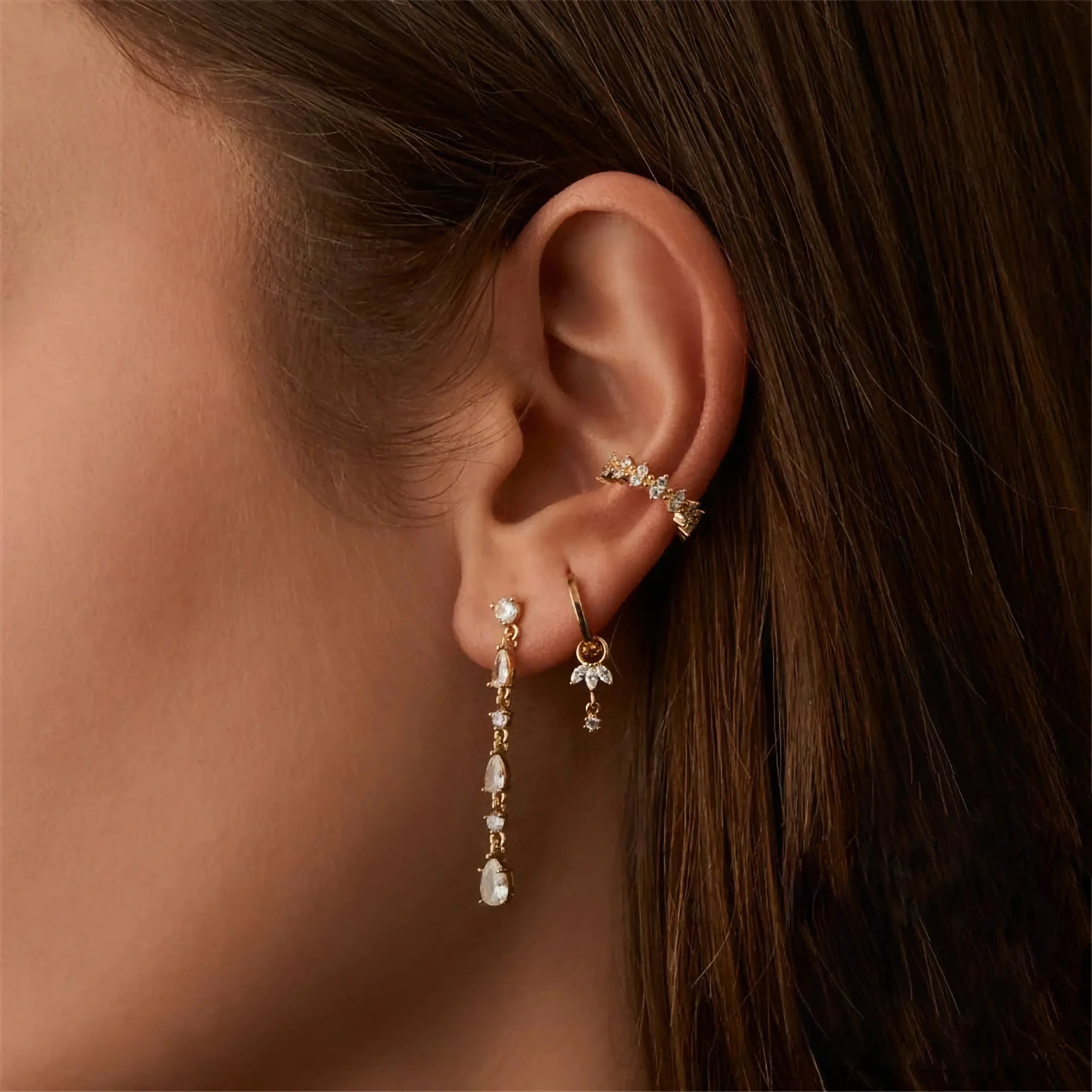 Brooke Removable Charm Hoops