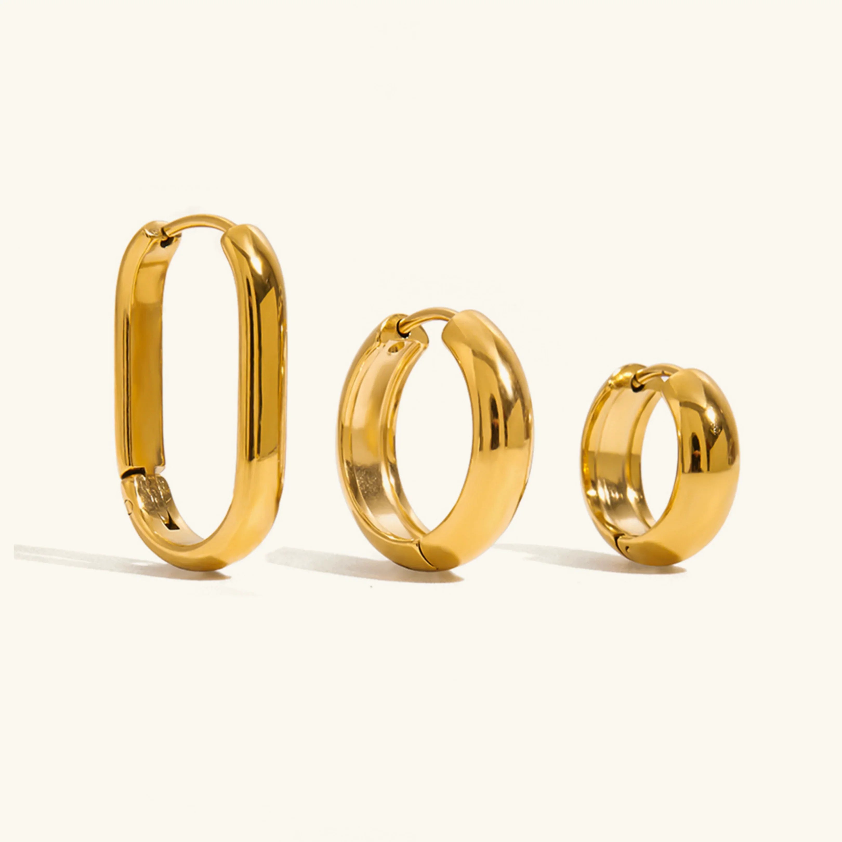 Clarabelle Staple Gold Hoops Bundle