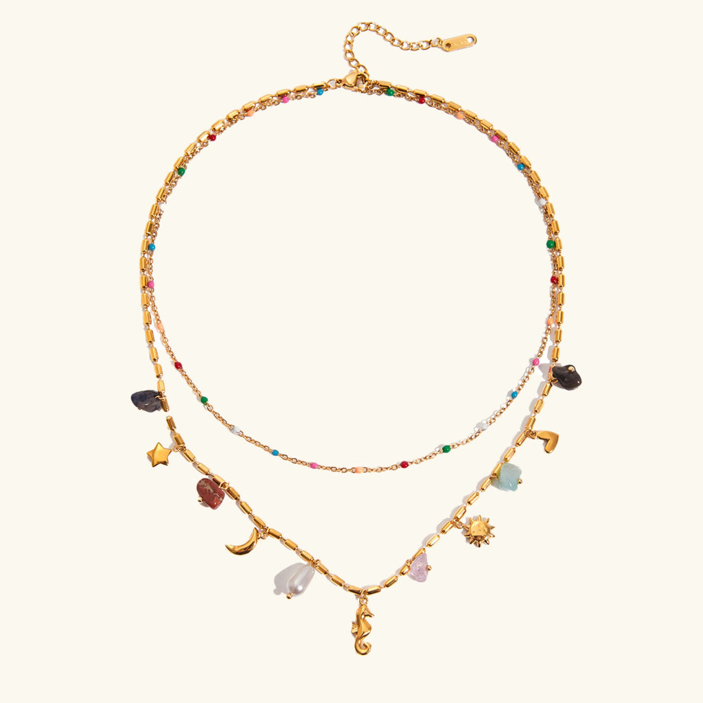 Cambria Coastal Charm Layered Necklace