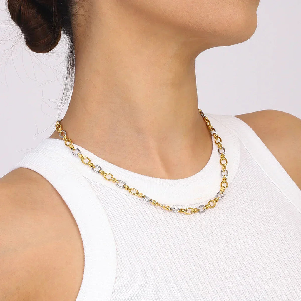 Addison Two Tone Gold Necklace
