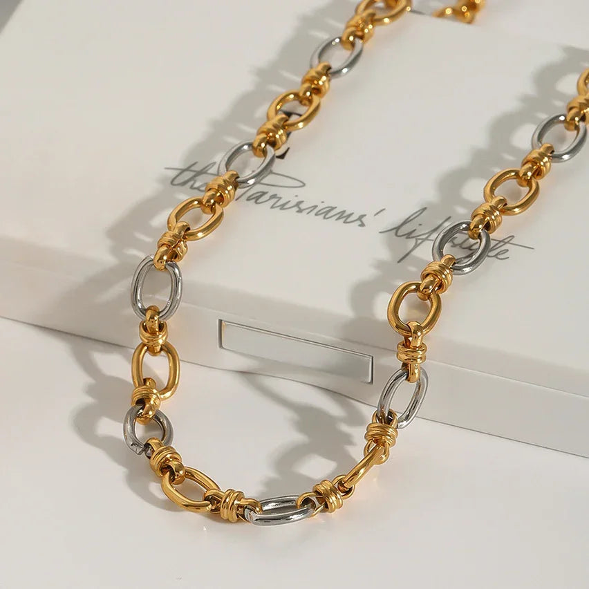 Addison Two Tone Gold Necklace