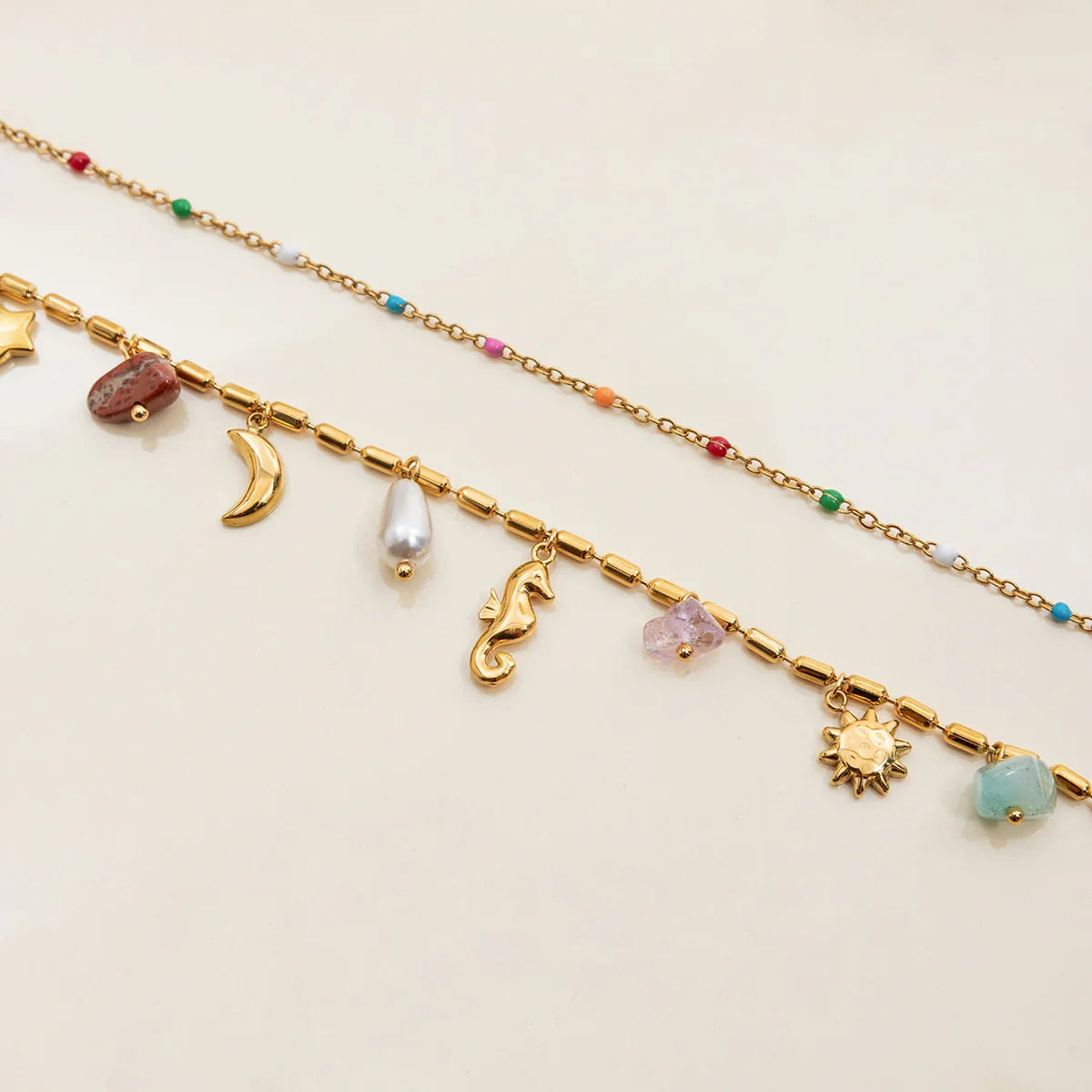 Cambria Coastal Charm Layered Necklace