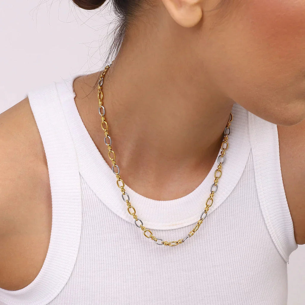 Addison Two Tone Gold Necklace