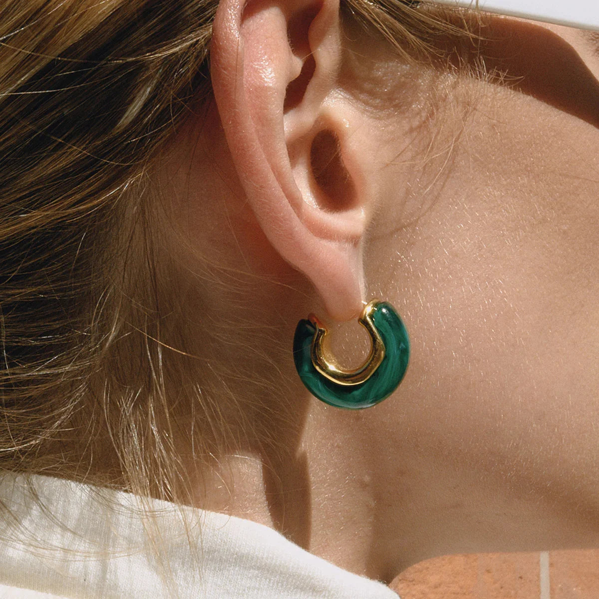 Lexi Chunky Enamel Hoops