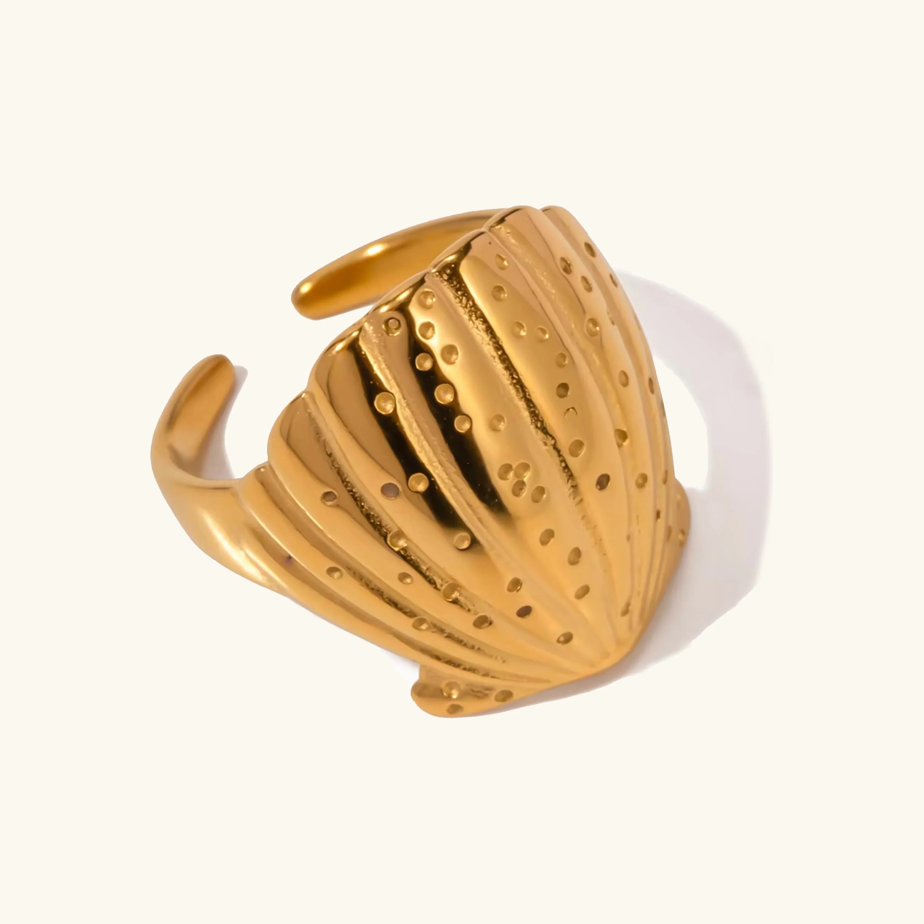 Aloha Gold Seashell Ring