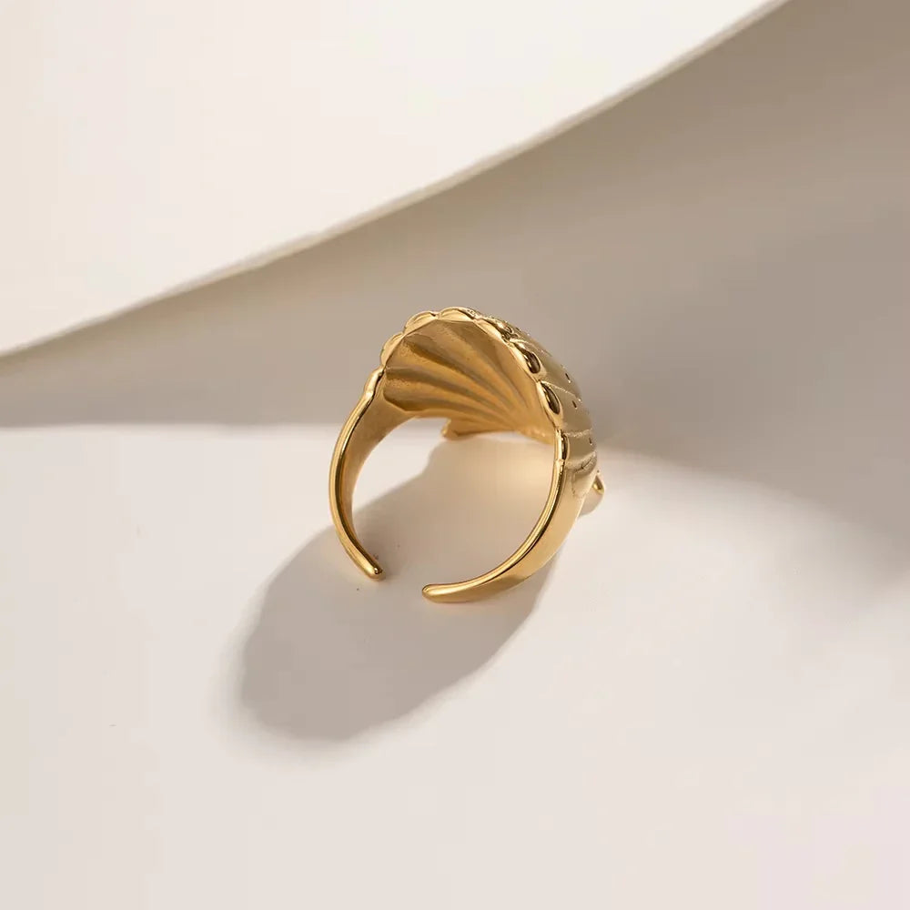 Aloha Gold Seashell Ring
